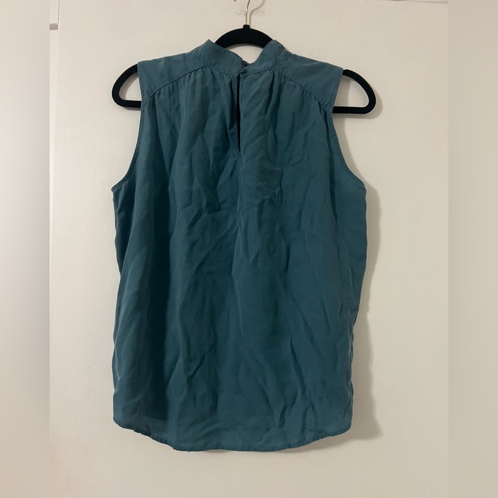 Cloth and Stone Sleeveless Mock Neck Women's Top Teal Blue size M (B112) - Picture 2 of 8